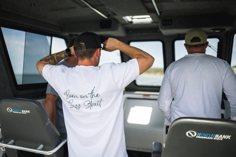 Load image into Gallery viewer, Reef Thief Bass Strait Tee - White
