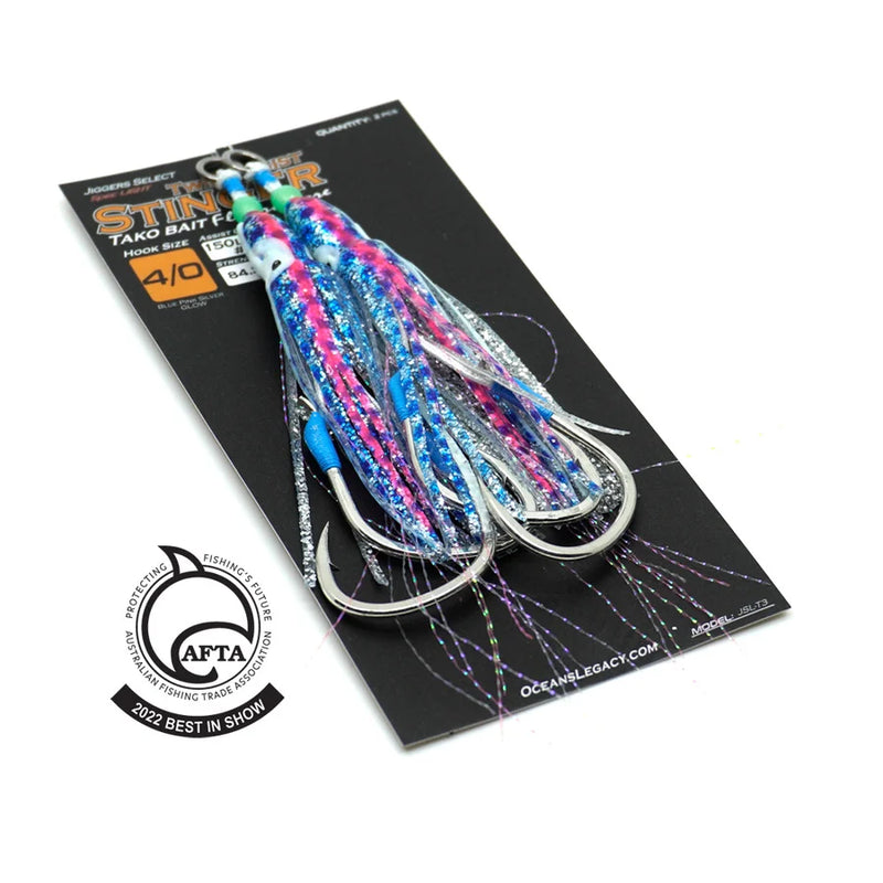 Load image into Gallery viewer, Ocean's Legacy Stinger Twin Assist: Tako Bait
