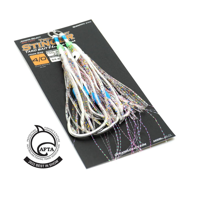 Load image into Gallery viewer, Ocean's Legacy Stinger Twin Assist: Tako Bait

