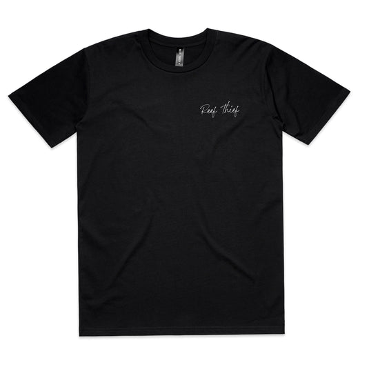 Reef Thief Script Tee - Black