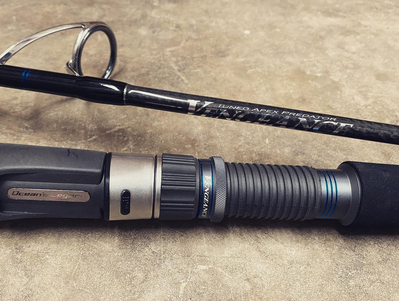 Load image into Gallery viewer, Ocean's Legacy Vengeance – Apex Predator 5'3" OH PE 3.0-6.0 160-380g
