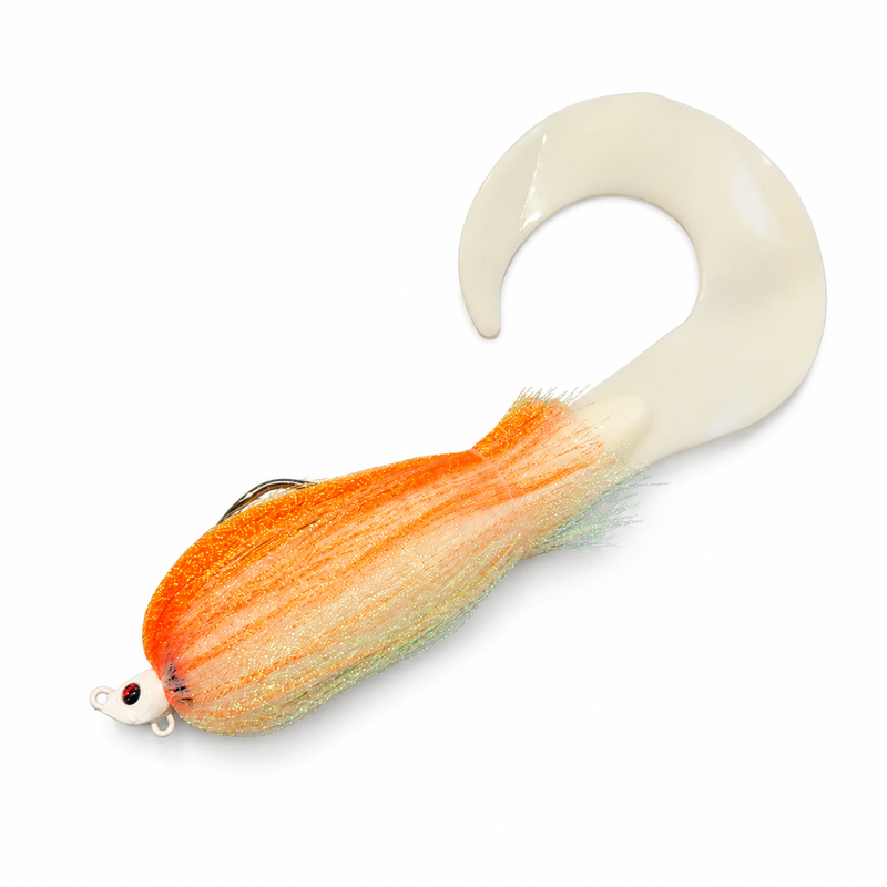 Load image into Gallery viewer, Spinwright Fluffball X 12" Curly Tail (1/2oz)
