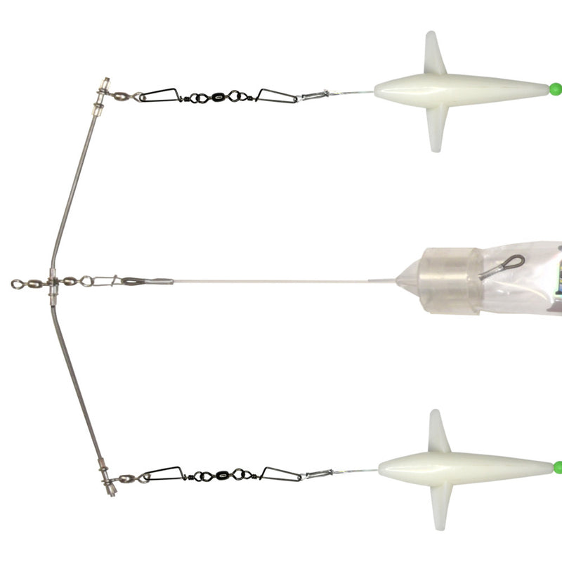 Load image into Gallery viewer, Pakula Spreader Bar 12&quot; (3 x Triple Slimey Flash)
