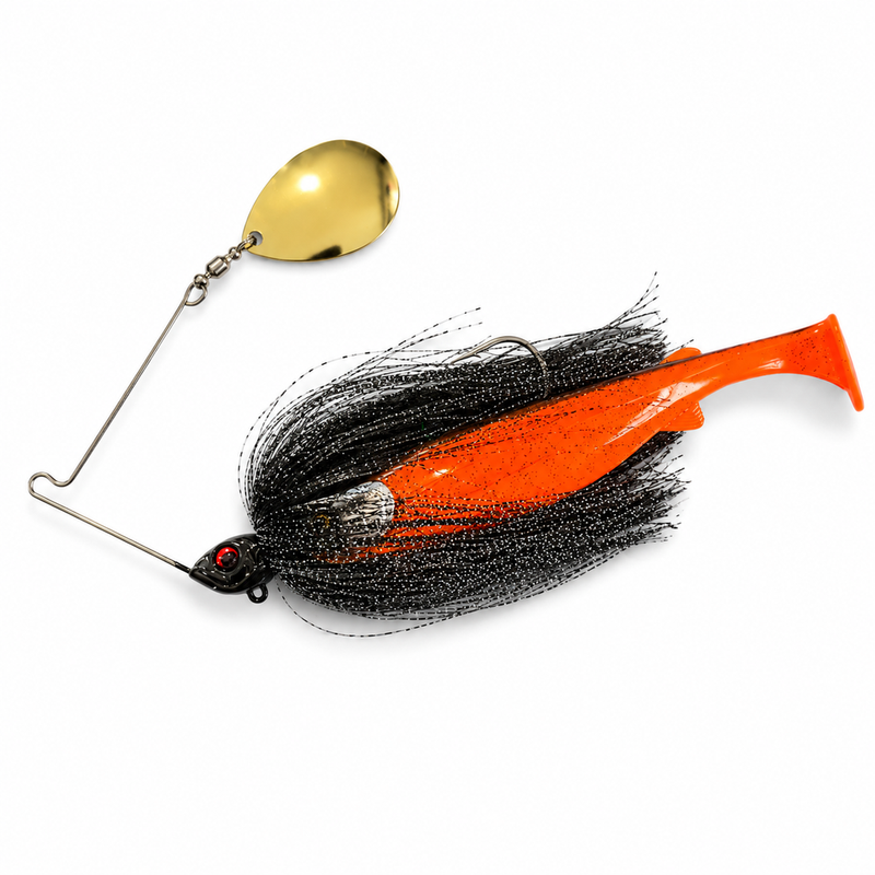 Load image into Gallery viewer, Spinwright Beast Spinnerbait Fluffball x Raijin Shad 220 (1oz)
