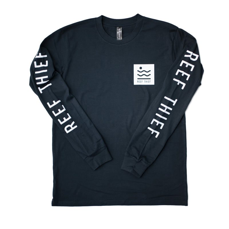 Load image into Gallery viewer, Reef Thief Logo Long Sleeve Tee - Navy
