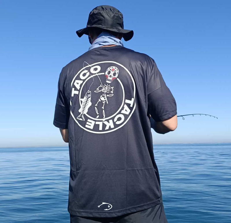 Load image into Gallery viewer, Fishing Shirt - Short Sleeve Skele Fish (Black)
